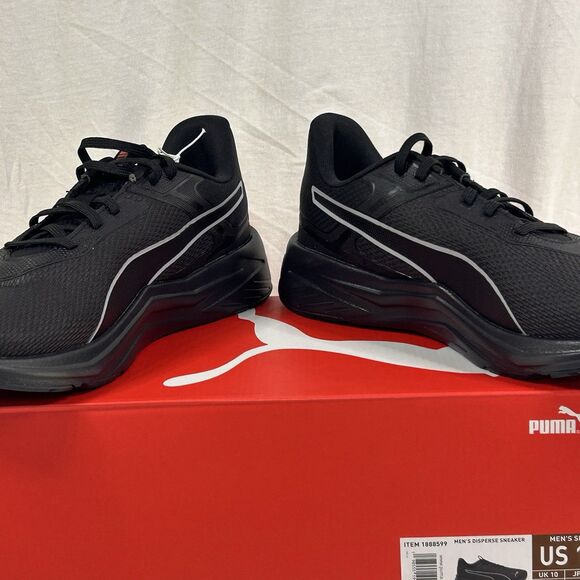 Puma Men\'s Black Disperse Sneaker Shoes Sz 11 NIB Softfoam